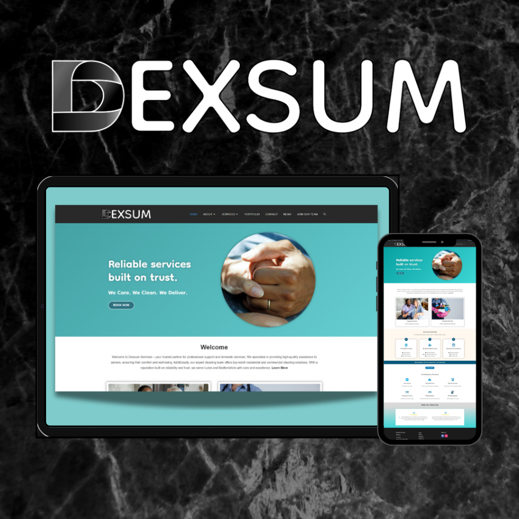 Dexsum website design
