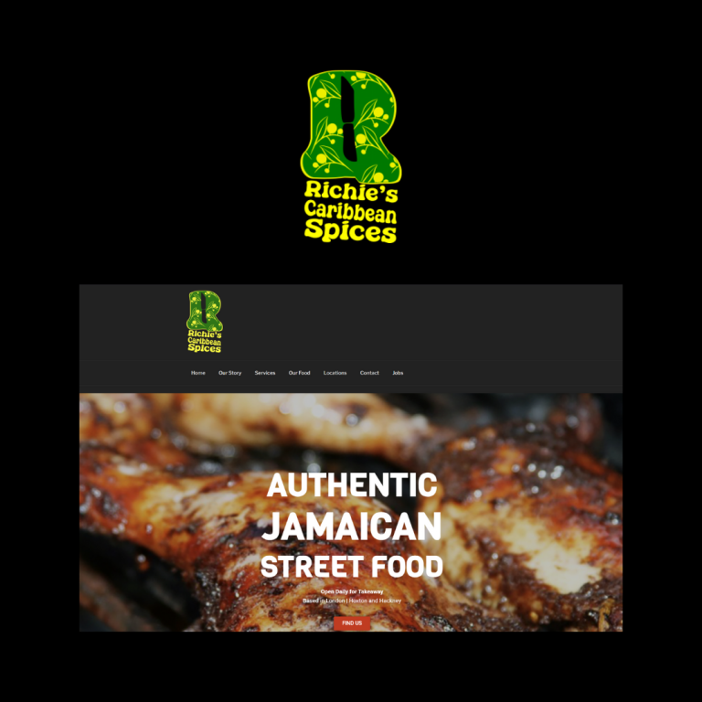 Richies Caribbean Spices Website design